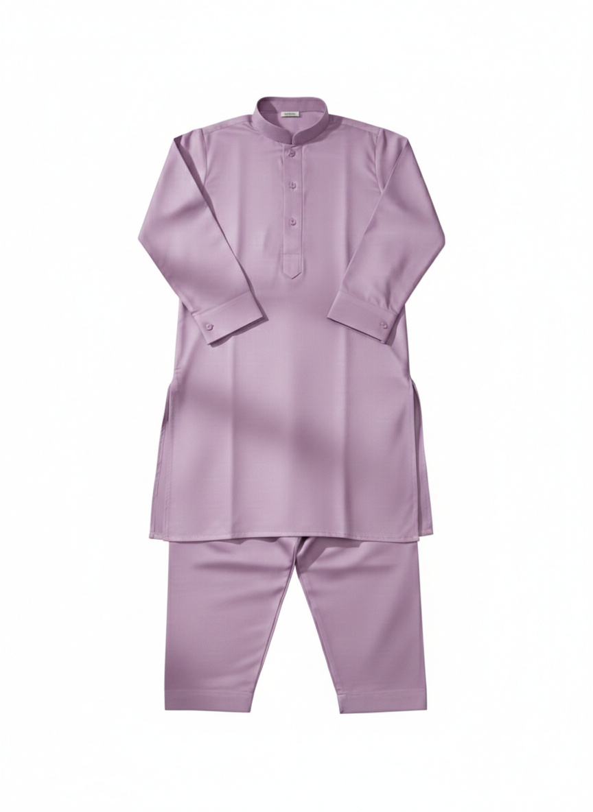 Boys Lilac Shalwar Qameez Set