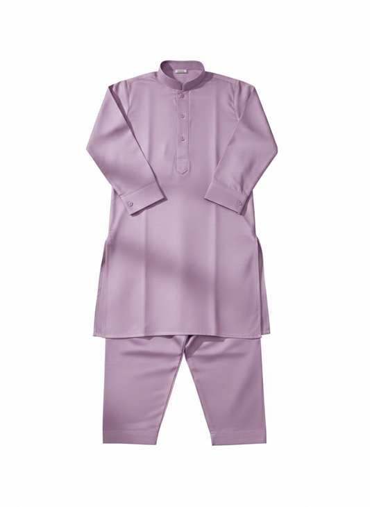 Boys Lilac Shalwar Qameez Set