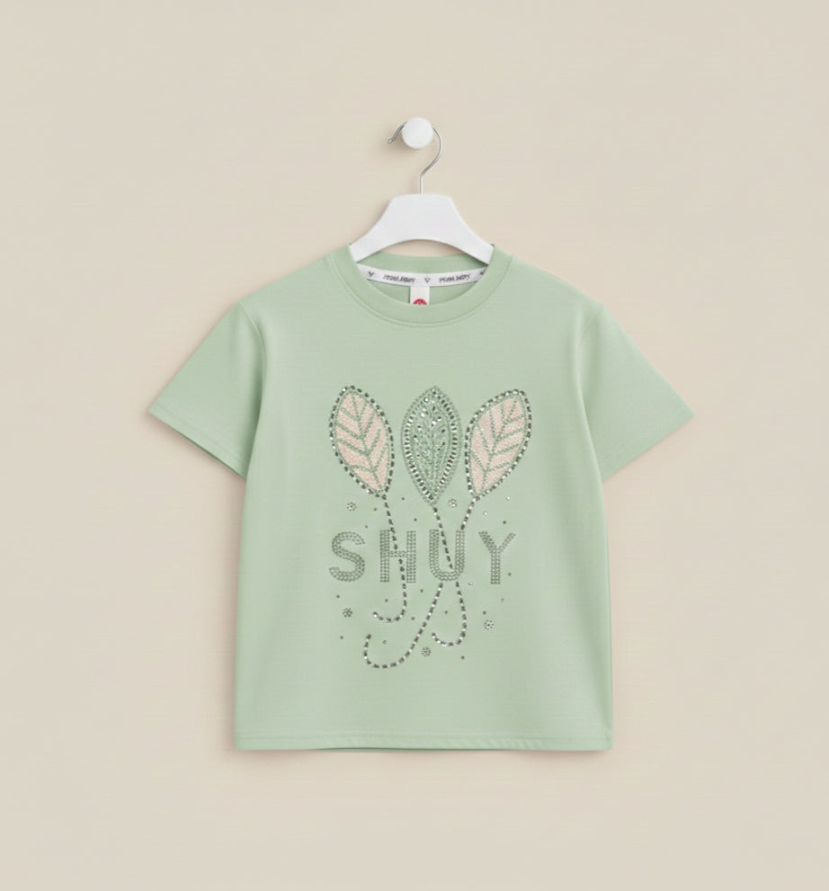 Parrot Dazzling stone work premium Cotton T-shirt