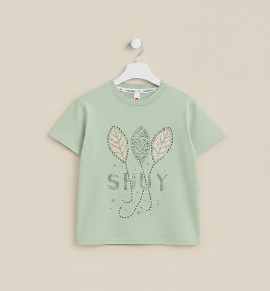 Parrot Dazzling stone work premium Cotton T-shirt