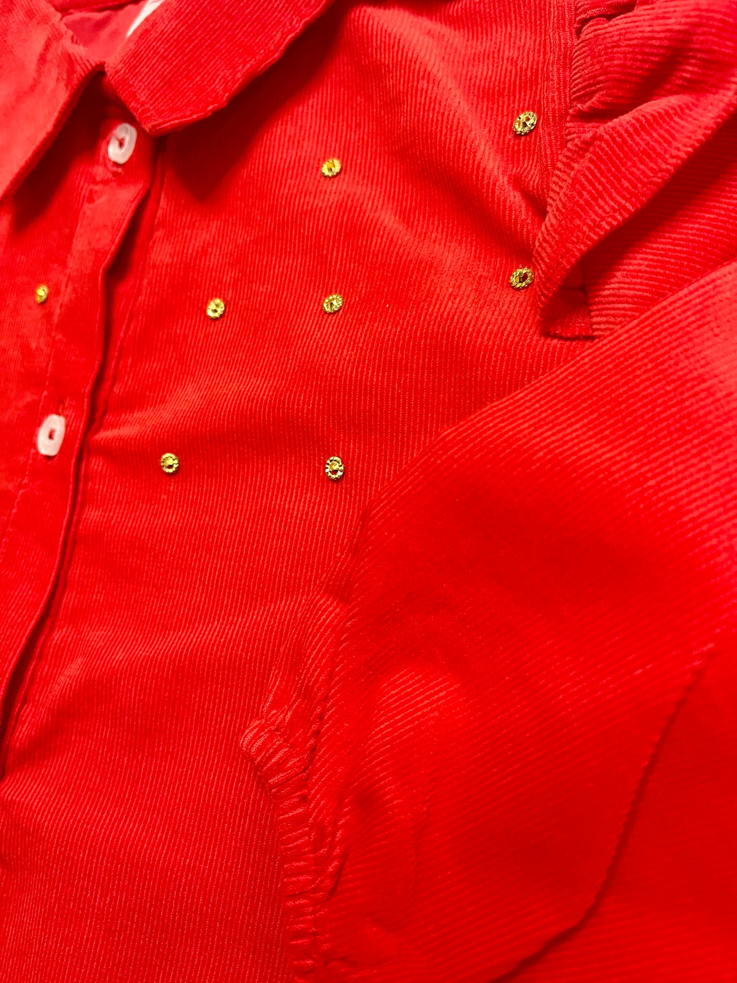 Solid Red Top with Trouser Co-ord Set