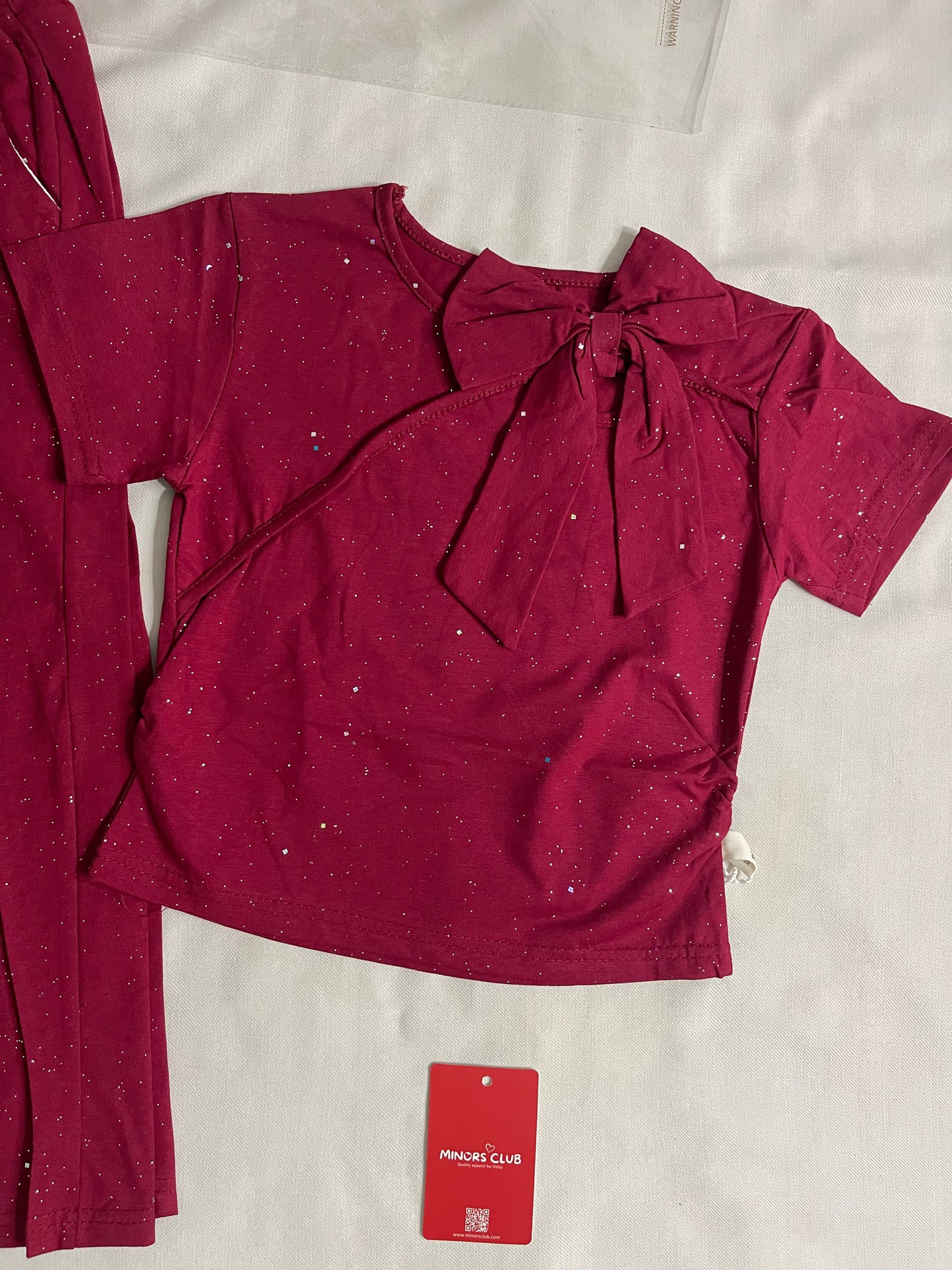 Maroon Embellished Co-ord Set